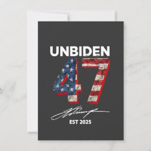 Unbiden 47 Trump Est. 2025 4 juli Inbjudningar