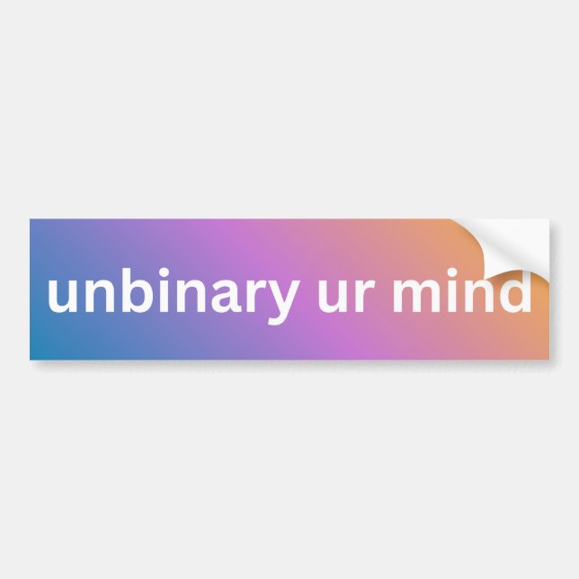 Unbinary UR Mind  Bildekal (Framsidan)