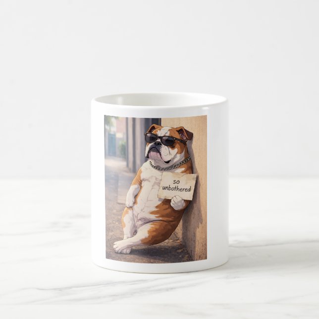 Unbothered Dog Mug | Funny Attitude Coffee Cup Kaffemugg (Center)