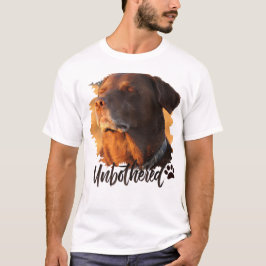 Unbothered Golden Hour Dog – Premium Minimalist  T Shirt