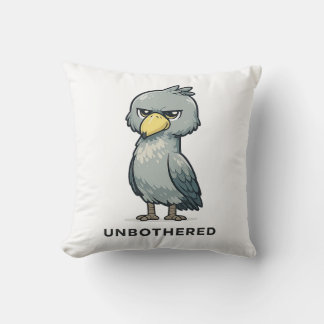 Unbothered Shoebill Bird Minimalist Funny Design Kudde