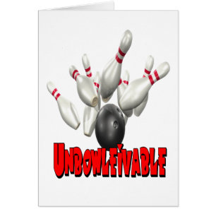 Unbowlievable bowling hälsningskort