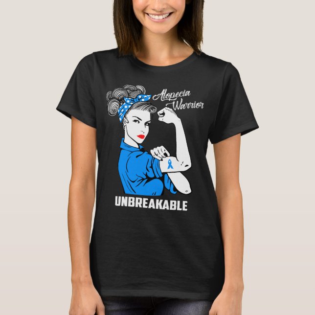 Unbreakable Alopeciakrigare T Shirt (Framsida)