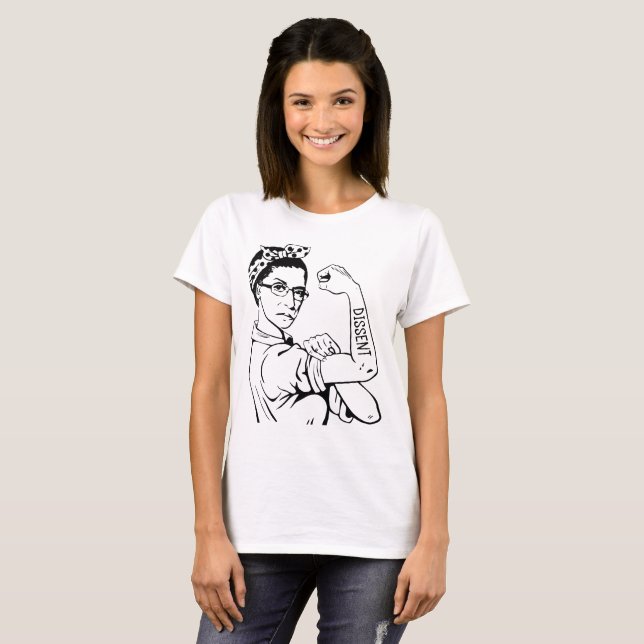 Unbreakable beryktad RBG - meningsskiljaktighet T Shirt (Hel framsida)