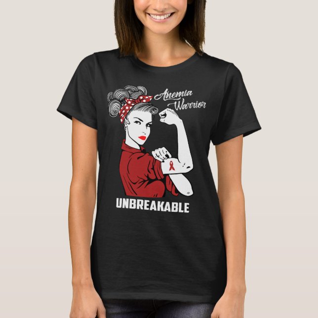 Unbreakable blodbristkrigare t shirt (Framsida)