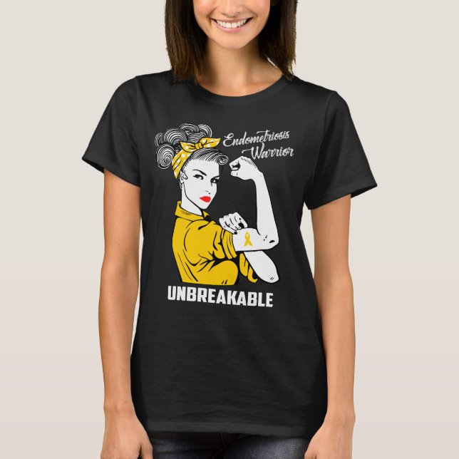 Unbreakable Endometriosiskrigare T Shirt (Framsida)