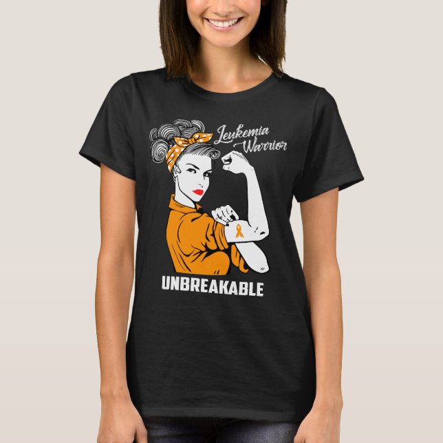 Unbreakable Leukemiakrigare T Shirt (Framsida)