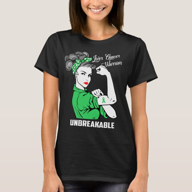 Unbreakable levercancerkrigare t shirt (Framsida)
