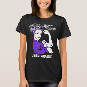 Unbreakable migränkrigare - migränmedvetenhet t shirt