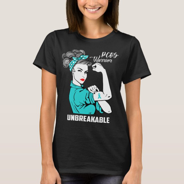 Unbreakable PCOS-krigare T Shirt (Framsida)