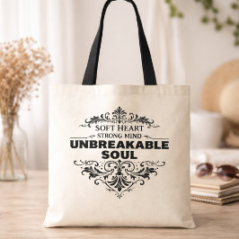 Unbreakable Soul Inspirational Women Vintage Tygkasse