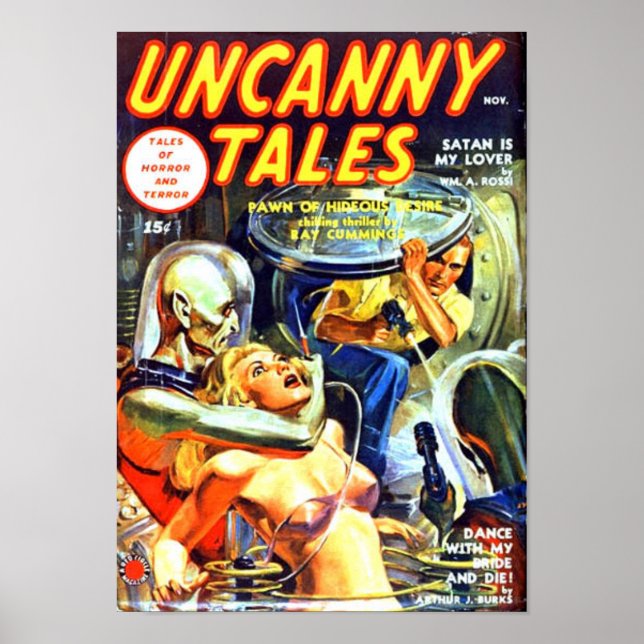 Uncanny Tales - Satan är min Älskare Poster (Framsidan)