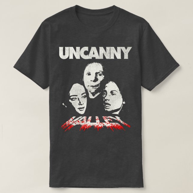 Uncanny Valley HORROR MashUp T Shirt (Design framsida)
