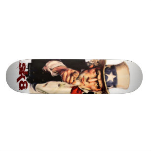 Unce Sam Skateboarddäck Old School Skateboard Bräda 18 Cm