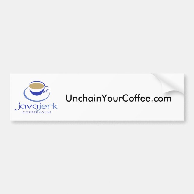 UnchainYourCoffee.com Bildekal (Framsidan)