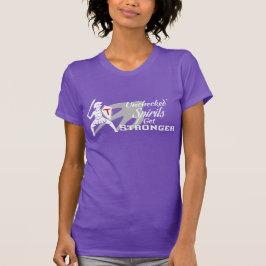 Unchecked Spirits Get Stronger - Purple T-shirt