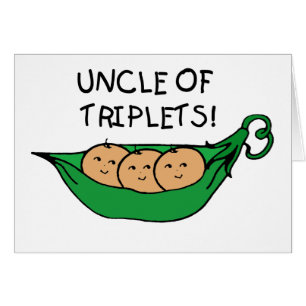 Uncle av Tripletspoden Hälsningskort