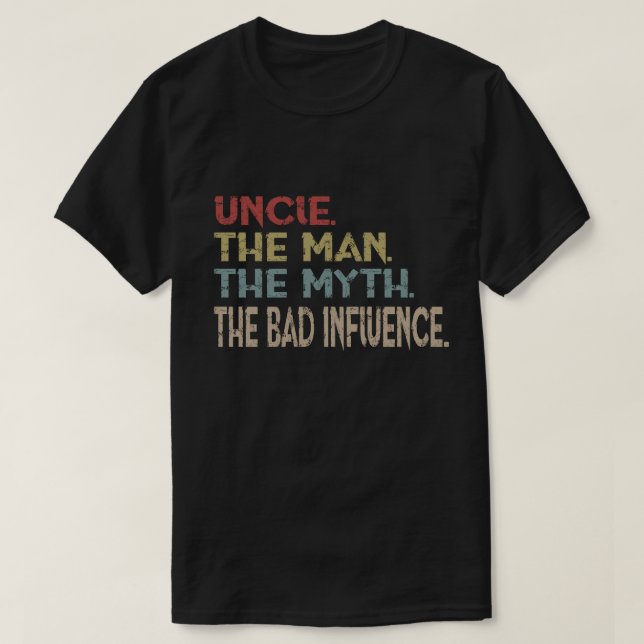 Uncle Bemanna Myth dåligapåverkan T Shirt (Design framsida)