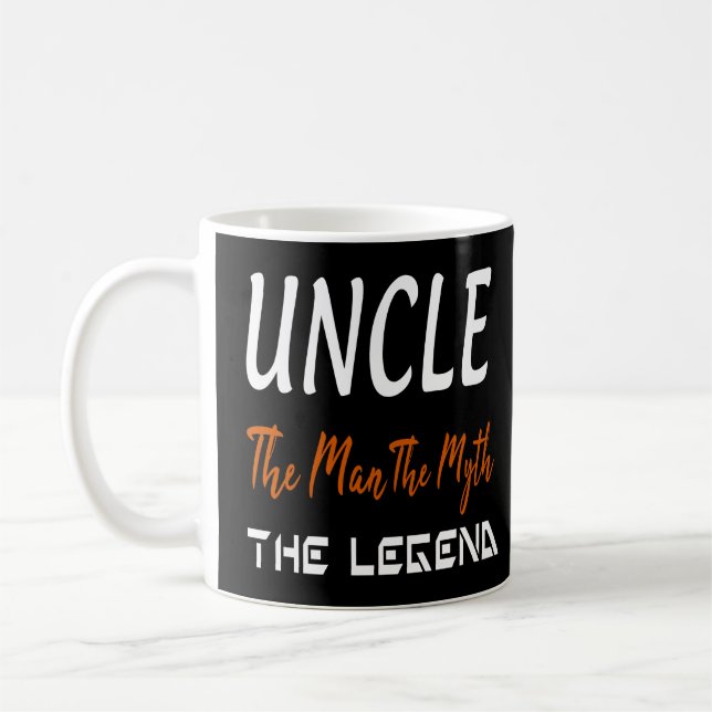 Uncle Bemanna Myth den roliga unclen Gåva för Kaffemugg (Vänster)