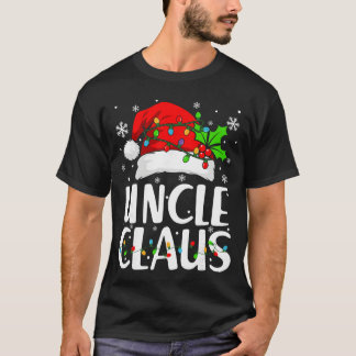 Uncle Claus Christmas Lights Pajama Family Matchin T Shirt