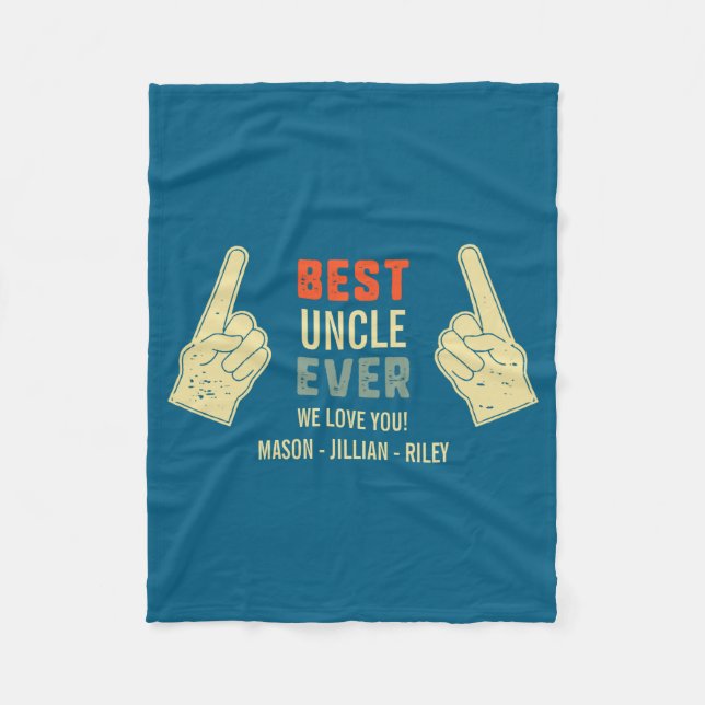 Uncle Ever Inting Finger Niece Nephew Names  Fleecefilt (Framsidan)