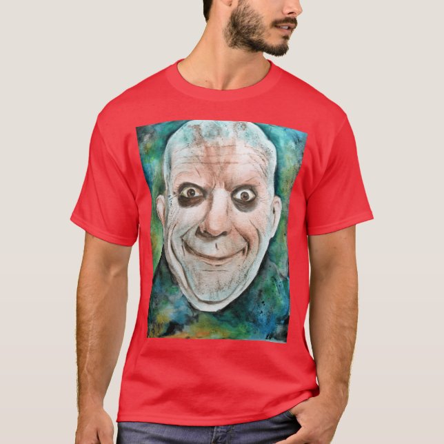 Uncle Fester Addams Family gift T Shirt (Framsida)