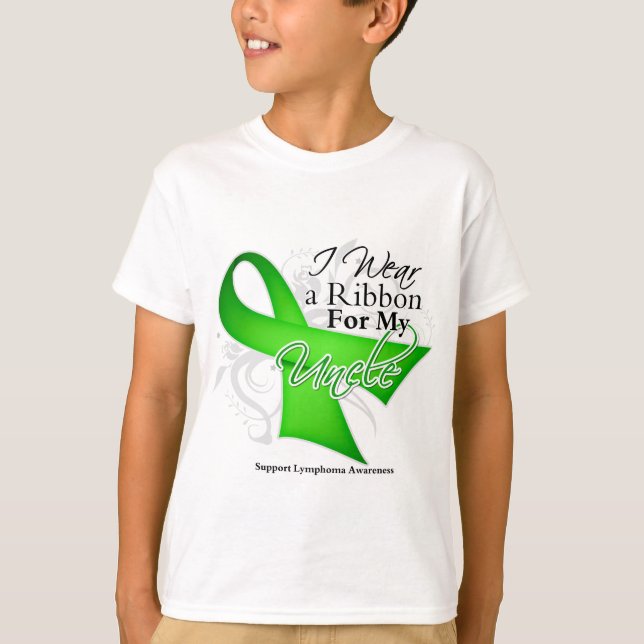 Uncle Kalka Göra grön Band - lymfkörtelcancer Tee Shirt (Framsida)