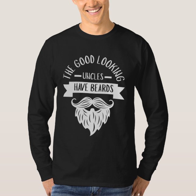 Uncle Kinsman Family Relatives Granduncle Beard T Shirt (Framsida)
