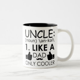 Uncle lik kylare för pappa endast - lik Två-Tonad mugg