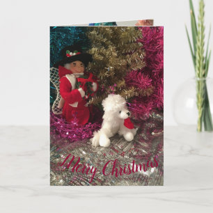 Uncle Mistletoe & valp Helgkort