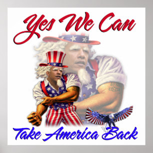 Uncle Obama, ja kan vi ta tillbaka Amerika Poster