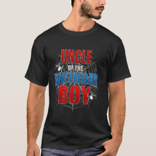 UNCLE of the Birthday Boy Costume Spindelnät Spide T Shirt
