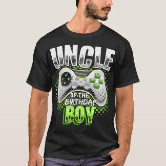 Uncle of the Birthday Boy Matching Video Game Birt T Shirt