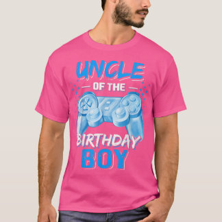 Uncle of the Birthday Boy Matching Video Game Birt T Shirt