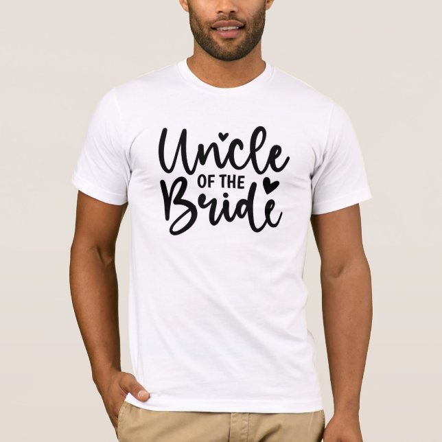 Uncle of the Bride T Shirt (Framsida)