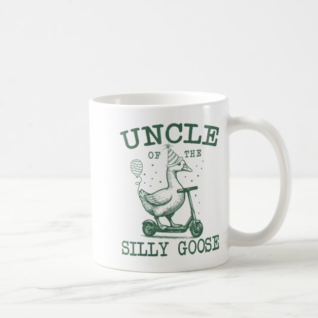 Uncle Of The Silly Goose First Birthday Family Mat Kaffemugg (Höger)