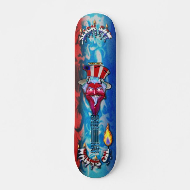 UNCLE OLJEFLÄCK SKATEBOARD BRÄDA 21,5 CM (Framsida)