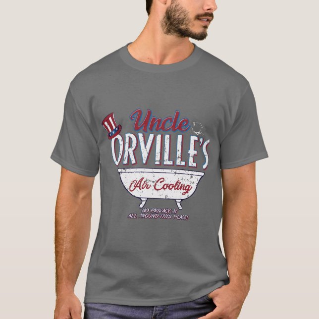 Uncle Orvilles Air Cooling funny friend T Shirt (Framsida)