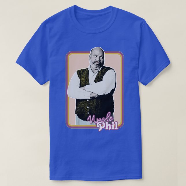 Uncle Phil Original Retro Style Design T Shirt (Design framsida)