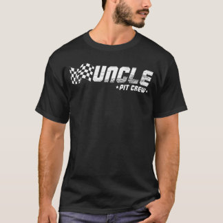 Uncle Pit Crew Race Birthday Family Racing T Shirt