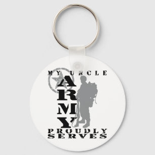 Uncle Proudly Serves - ARMY Nyckelring