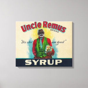 Uncle Remus Täcka med sirap LabelCairo, GA Canvastryck