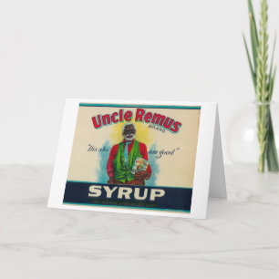 Uncle Remus Täcka med sirap LabelCairo, GA Kort