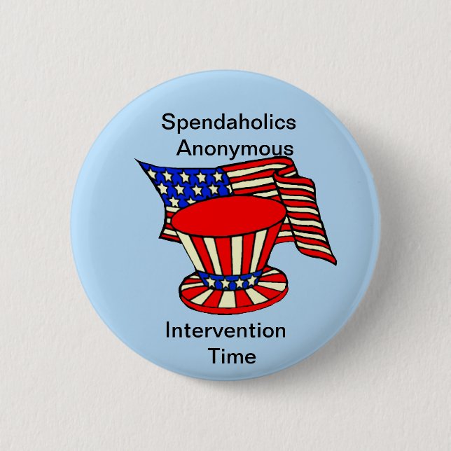 Uncle Sam är ett shopaholic ingripande Time Knapp (Framsida)