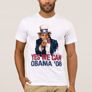 Uncle Sam - Barack Obama 08 JA KAN VI Tee Shirt