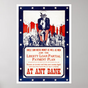 Uncle Sam behöver pengar… Poster