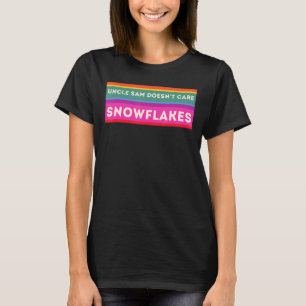 UNCLE SAM DOESN CARE SNÖFLINGOR FUNny American_1 T Shirt