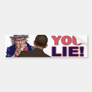 Uncle Sam: Du ljuger! Bildekal