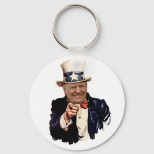Uncle Sam för presidentDonald Trump 2020 val Nyckelring