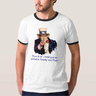 Uncle Sam förser med text T-tröjamallen T Shirt